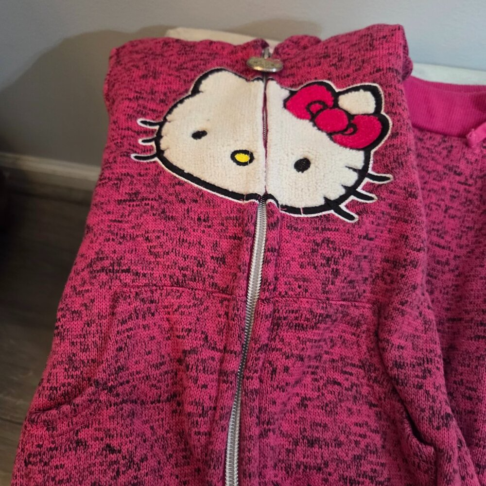 Hello Kitty Pink Jump Suit with Hoddie, Size 4 Toddler